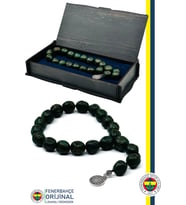 Fenerbahçe Orijinal Lisanslı Kokulu Andız Doğal Ahşap Tesbih Yeşil Hediyelik Ahşap Kutulu