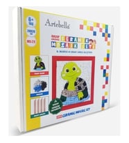 28 Çocuk Ahşap Çerçeveli Seramik Mozaik Set 20x20 cm