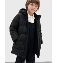 LCW Kids Siyah Kapüşonlu Erkek Çocuk Şişme Mont