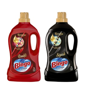 Bingo Sıvı Deterjan 3 lt Siyah ve Renkli 2 li Paket