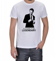 Barney Stinson HIMYM Erkek Tişört (Beyaz)