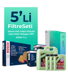 BOSCH Toyota Hilux 3.0 Filtre Bakım Seti Liqui Moly Motor Yağlı (2006-2015) 5 Li