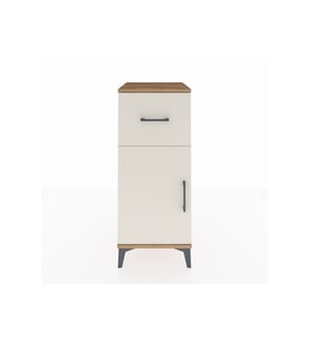 Hyperion Komodin Tek Raflı Tek Çekmeceli Tek Kapaklı 44x44x106 Çam-Aytaşı
