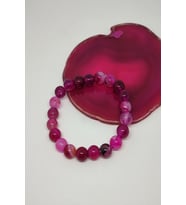 8 MM PEMBE AKİK DOĞAL TAŞ BİLEKLİK