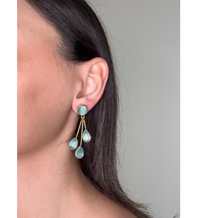 Kadir Jewellery 22 Ayar Altın Kaplama Vintage Küpe -El İşçiliği Ve Hipoalerjenik Küpe