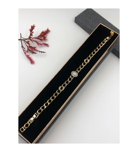 Şıklığın Tamamlayıcısı! Xuping Altın Renk Kadın Bileklik 14 K Gold Renk 17+2 Cm kutulu Renk Atmaz