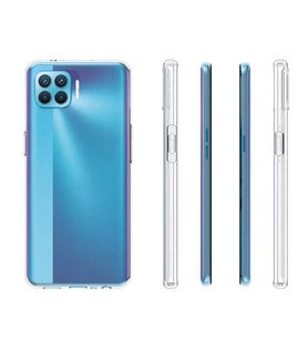 Oppo Reno 4 Lite Kılıf Transparent Silicone Şeffaf Yumuşak Esnek Yüksek Kalite (Renksiz)