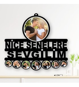 Kişiye Özel 'NİCE SENELERE YAZILI' Ahşap Tablo