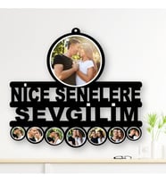 Kişiye Özel 'NİCE SENELERE YAZILI' Ahşap Tablo
