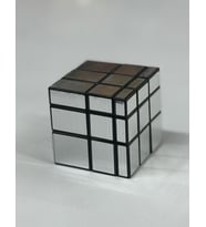3x3x3 Mirror Sihirli Zeka Küpü Geometrik Asimetrik Gümüş Gri