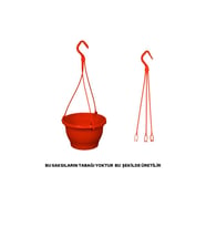 Askılı Makrome Saksı, 2 Adet, 3,4 Litre (Renksiz)