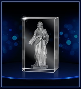 3d Kristal Hz. İsa (Gerçek 3 Boyutlu Görüntü)