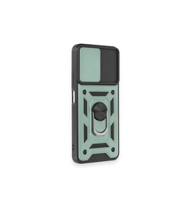 Note 12 4g Kılıf Pars Lens Yüzüklü  - Yeşil