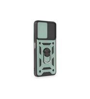 Note 12 4g Kılıf Pars Lens Yüzüklü  - Yeşil