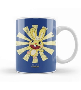 Cuddles Retro Japanese Happy Tree Friends Kupa Bardak Porselen