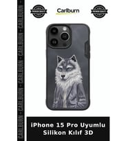 iPhone 15 Pro Uyumlu Silikon Kılıf 3D Telefon Muhafaza Mobil Aksesuar Desenli Kap
