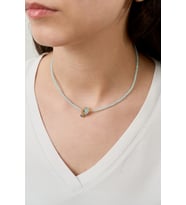 Elika Silver Kadın Nazar Detaylı Taşlı Kolye