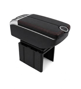 Mega Oto Market Usb Aktarmalı Universal Kolçak Kol Dayama Çift Açılır Siyah Renk