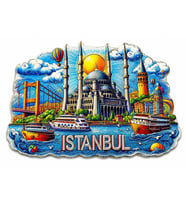 İstanbul Temalı Silikon Buzdolapı Süsü Magnet Alk5375