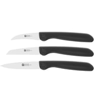 Zwilling 38115001 Sebze Bıçağı Seti, 3 Parçalı, Plastik, Siyah (Çok Renkli)