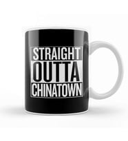 Straight Outta Chinatown White Kupa Bardak Porselen