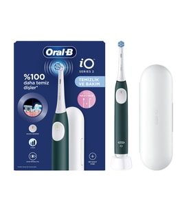 Oral-B iO 2 Yeşil Seyahat Kabı ile Şarjlı Diş Fırçası