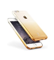 Baseus iPhone 6S Plus / 6 Plus ile Uyumlu Gradient Color Kılıf Gold