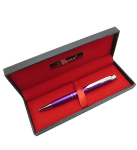 Signator® T611 Mor Tükenmez Kalem  İsme Özel Kalem  Hediyelik Kalem (Karışık)