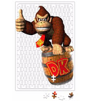 Donkey Kong Super Nintendo Game Puzzle 240 Parça Yapboz