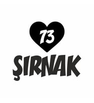 Kalpli 73 Şırnak Araba Sticker siyah 20x15 CM (Siyah)