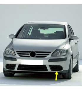 VW Golf Plus 2005-2009 Ön Tampon Sol Izgara Sissiz 5M0853665