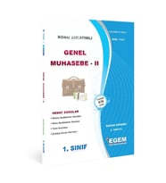 Egem Yayınları AÖF 1. Sınıf Genel Muhasebe-II Bahar Dönemi Konu Anlatımlı Soru Bankası (Çok Renkli)
