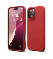 Newface Apple iPhone 16 Pro Max Kılıf Nano içi Kadife Silikon - Kırmızı