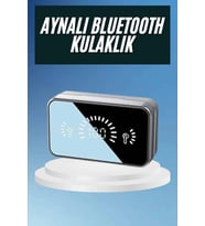 Powerbankli Bluetooth Kulaklık Yüksek Ses Aynalı Çift Dijital Gösterge Ekranı