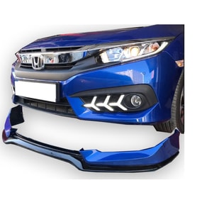 Honda Civic FC5 Sedan (2015-2018) Uyumlu Mugen Ön Tampon Eki (Plastik)