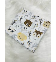 Eylülce Butik Çok Amaçlı Müslin Örtü & Battaniye %100 Pamuk Oeko-teks Sertifikalı 80x80 Cm (Tatlı Beyaz)