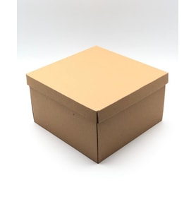 26x26x15 Kraft Çok Amaçlı Kutu Karton Kutu Pasta Kutusu (10 Adet)