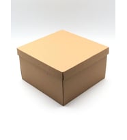 26x26x15 Kraft Çok Amaçlı Kutu Karton Kutu Pasta Kutusu (10 Adet)