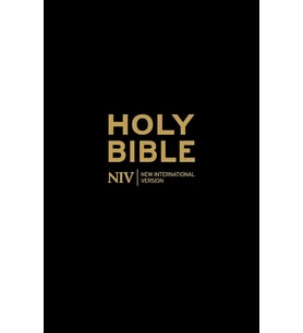 Niv Holy Bible - Anglicised Black Gift And Award (Krem)
