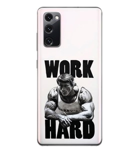 Samsung Galaxy S20 FE Uyumlu Arnold Fitness Tasarımlı Şeffaf Telefon Kılıfı