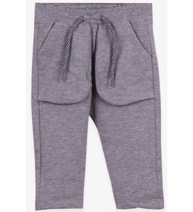 Breeze Erkek Çocuk Eşofman Altı Torba Cepli 1-4 Yaş, Gri Melanj
