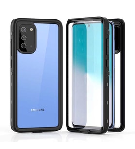 Samsung Galaxy S20 Kılıf Toz Kir Su Geçirmez Kapak (Siyah)