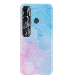 Tecno Spark 6 6 Go 8C 8 Pro 7 7 Spark 9 Pro Kılıf Desemli Silikon Pink Blue Abstract 1385