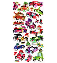 Sticker Kabartmalı Stiker Defter, Planlayıcı Etiket (limlra-037) - 17X9 cm - Arabalar, Taşıtlar