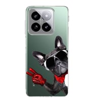 PrintiFy Xiaomi Mi 13 ile Uyumlu Köpek 2 Kamera Korumalı Şeffaf Kılıf