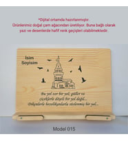 Münzevi Masaüstü Ahşap Rahle/Tablet/Kitap Tutucu-Model015
