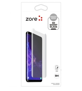 Samsung Galaxy S9 Uyumlu Zore 3D Short Glass Ekran Koruyucu (Siyah)
