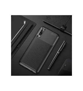 Samsung Galaxy A50 Uyumlu Kılıf Zore Negro Silikon Kapak (Siyah)