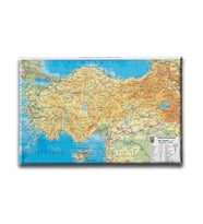 Türkiye Fiziki Haritası Canvas Tablo HAY125