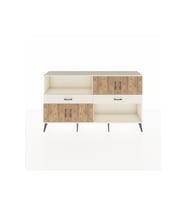 Arges Konsol 3 Raflı 2 Çekmeceli 4 Kapaklı 176x30x99 Aytaşı-Çam/Aytaşı